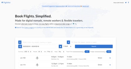Flightlist Thumbnail Preview