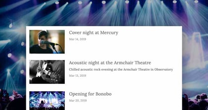 How to promote your upcoming events using Squarespace