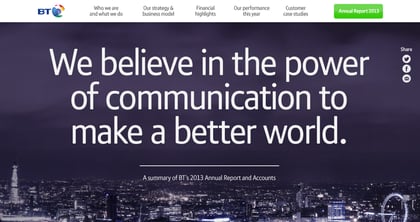 BT’s 2013 Annual Report Summary Thumbnail Preview