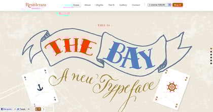 The Bay Font Thumbnail Preview