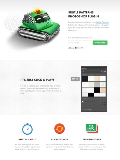 Subtle Patterns Photoshop plugin Thumbnail Preview