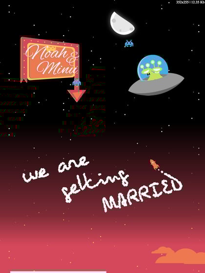 Boosh & Boosh Wedding Invitation Thumbnail Preview