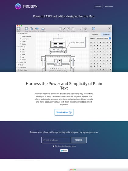 Monodraw Thumbnail Preview
