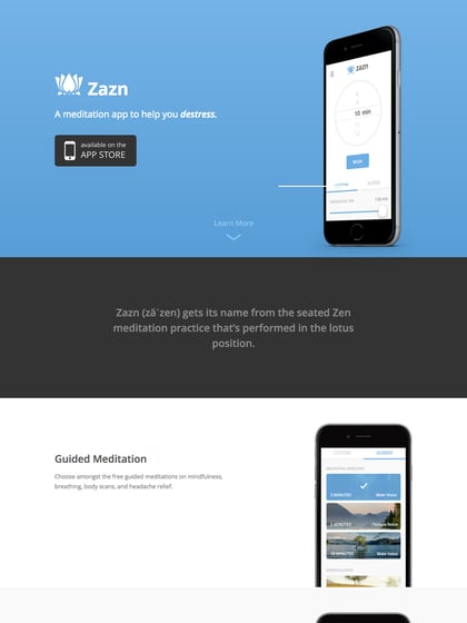 Zazn Meditation App Thumbnail Preview