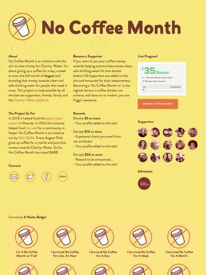 No Coffee Month Thumbnail Preview