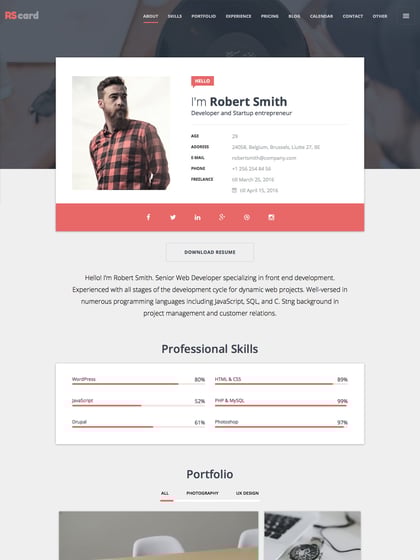 RS Card Template Thumbnail Preview