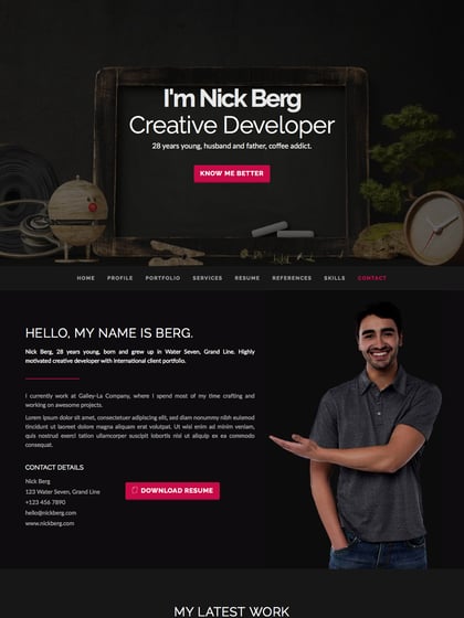 Berg Template Thumbnail Preview