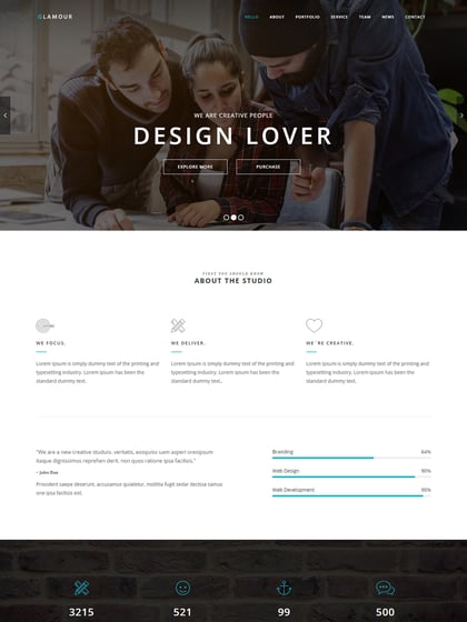 Glamour Template Thumbnail Preview