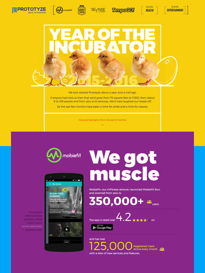 Prototyze. The Year of the Incubator. Thumbnail Preview