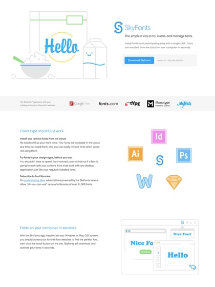SkyFonts Thumbnail Preview