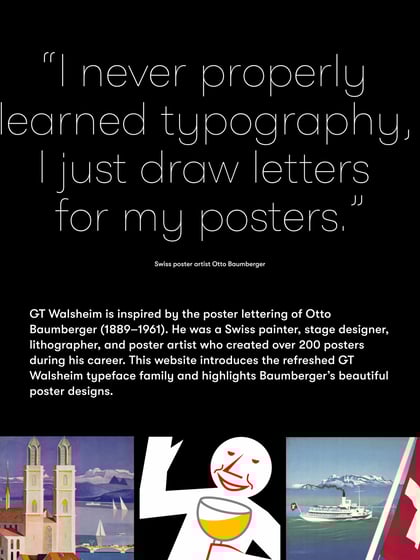 GT Walsheim Typeface Thumbnail Preview