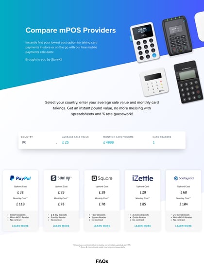 StoreKit mPOS Calculator Thumbnail Preview