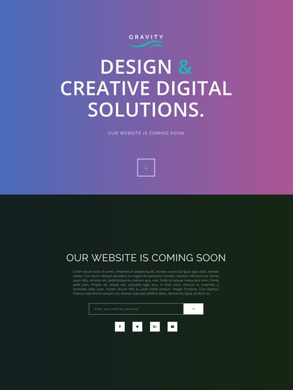 Gravity Template Thumbnail Preview