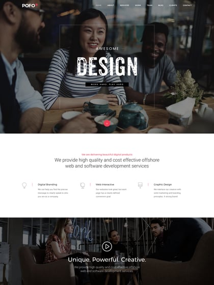 Pofo Template Thumbnail Preview