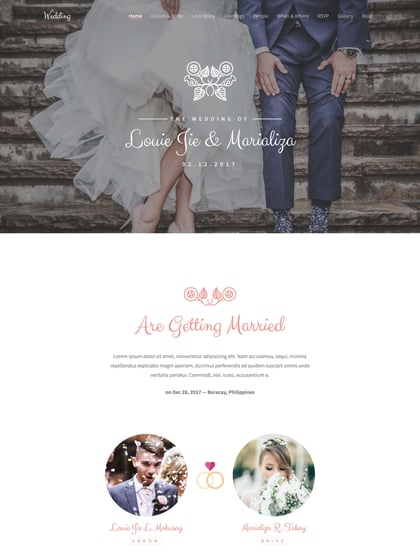QB Wedding Template Thumbnail Preview