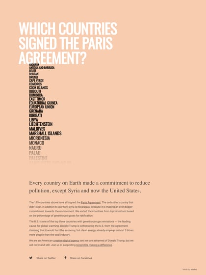 Which Countries Signed the Paris Agreement? Thumbnail Preview