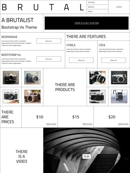 Brutal Template Thumbnail Preview