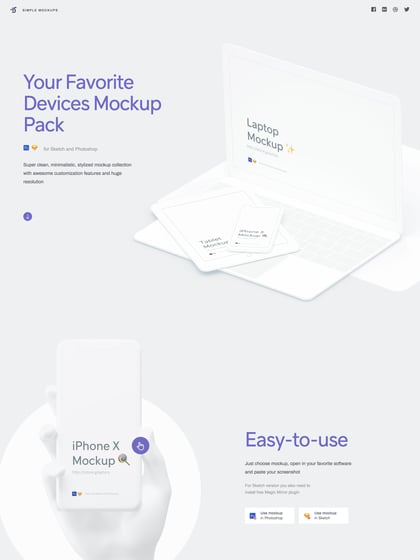 Simple Mockups Thumbnail Preview