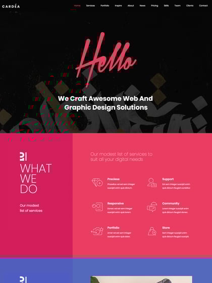 Cardea Template Thumbnail Preview