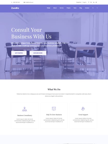 Zombiz Template Thumbnail Preview