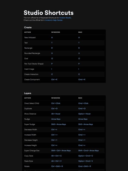 Studio Shortcuts Thumbnail Preview