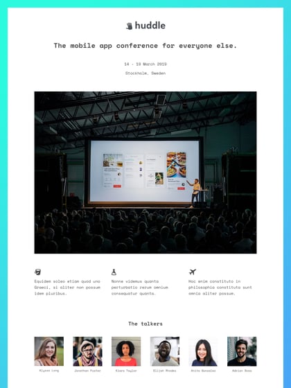 Huddle Template Thumbnail Preview