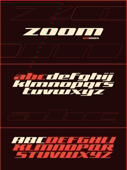 Zoom Typeface Thumbnail Preview