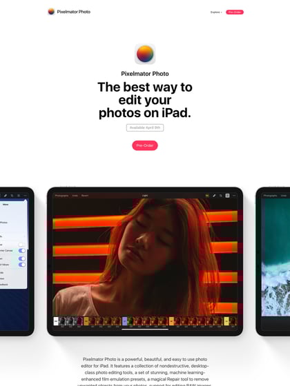 Pixelmator Photo Thumbnail Preview
