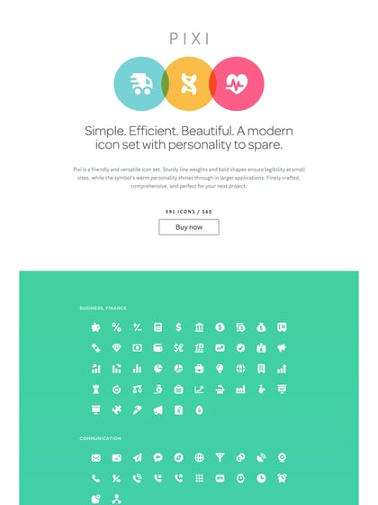 Pixi Icons Thumbnail Preview