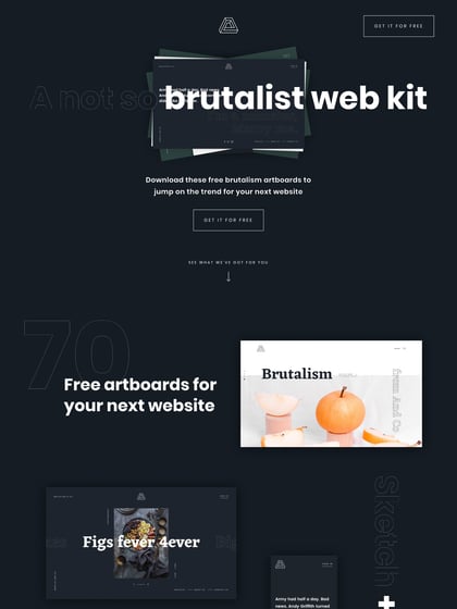 Brutalist Web Kit Thumbnail Preview