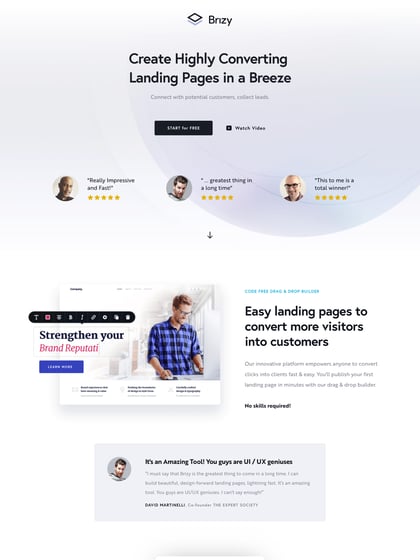 Brizy Cloud Thumbnail Preview