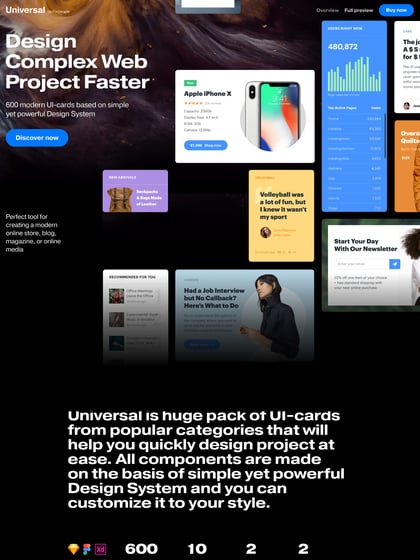 Universal UI Kit Thumbnail Preview