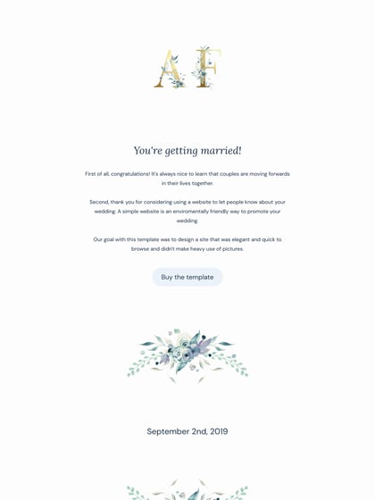 621 Wedding Template Thumbnail Preview