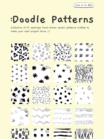 Doodle Patterns Thumbnail Preview