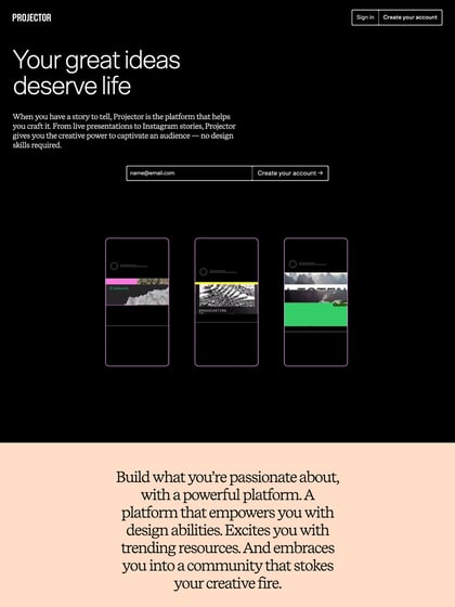 Projector Thumbnail Preview