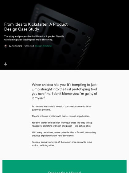 Uicard – From Idea to Kickstarter Thumbnail Preview