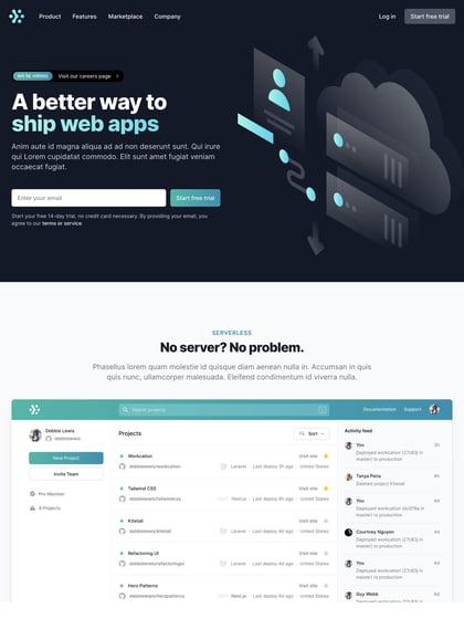 Tailwind UI – Marketing Page Template Thumbnail Preview