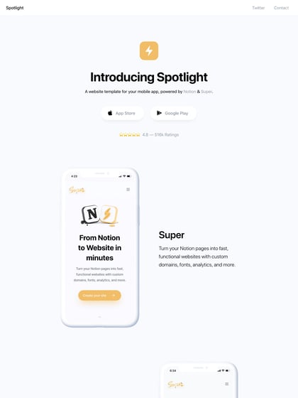 Spotlight Template Thumbnail Preview