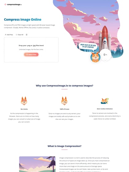 Compress Image Online Thumbnail Preview
