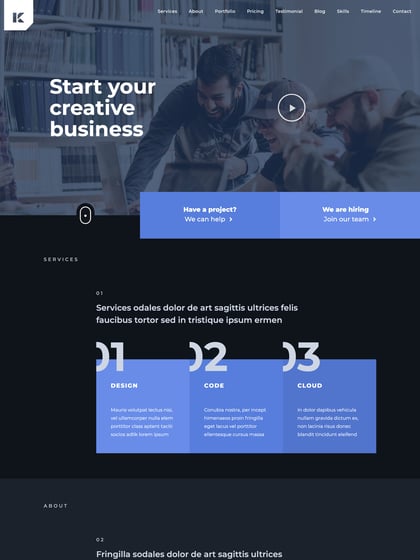 Kaven Template Thumbnail Preview