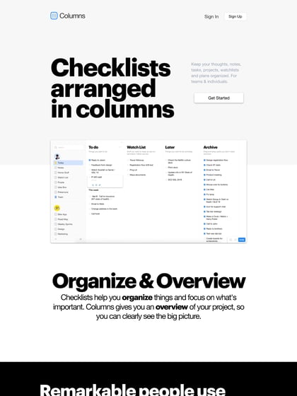 Columns Thumbnail Preview