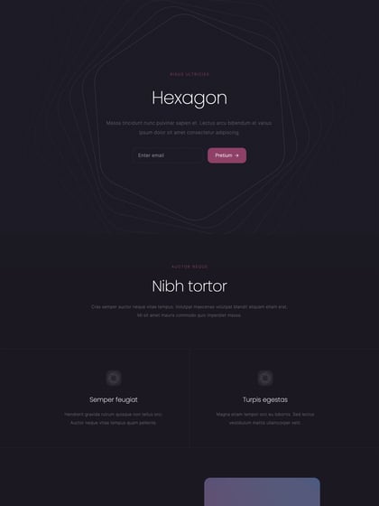 Hexagon Template Thumbnail Preview