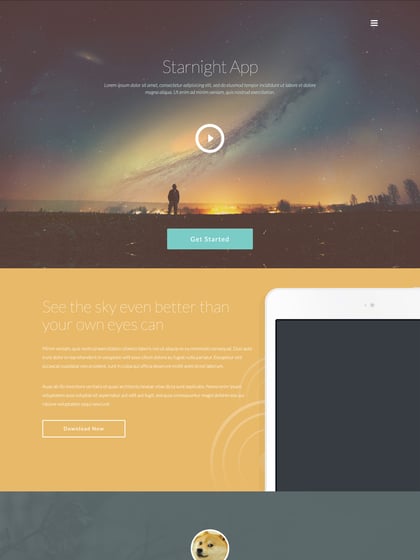 Starnight Template Thumbnail Preview
