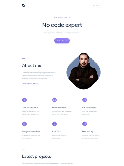 No Code Expert Template Thumbnail Preview