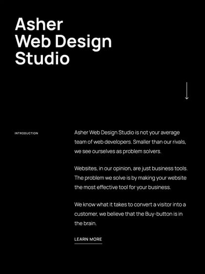 Asher Web Design Studio Thumbnail Preview