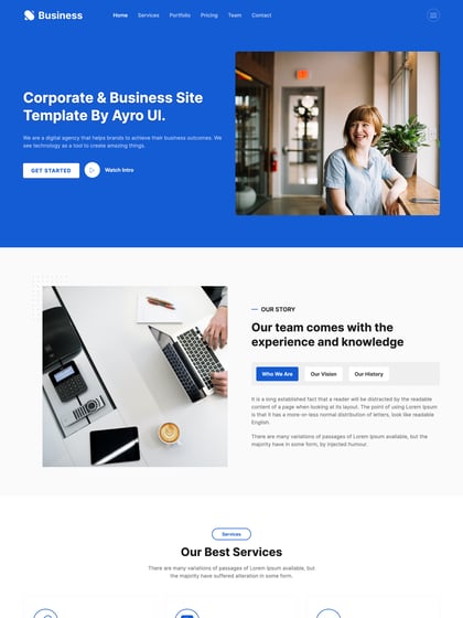 Ayro Business Template Thumbnail Preview