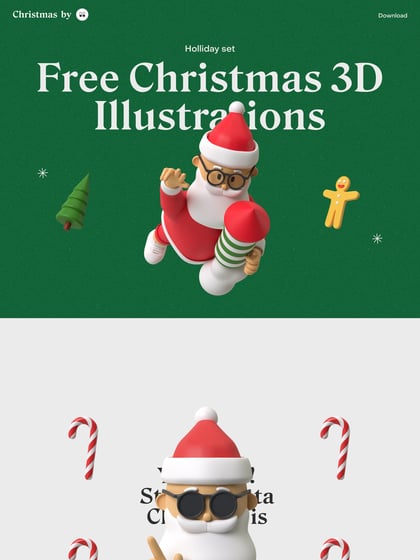 Christmas 3D Illustrations Thumbnail Preview