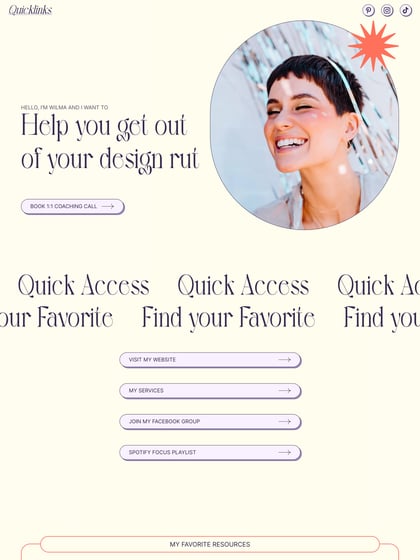 Quicklinks Template Thumbnail Preview