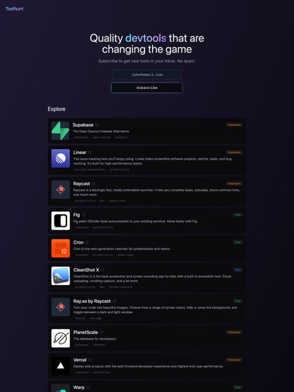 Toolhunt Thumbnail Preview