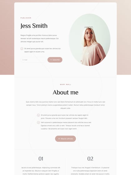 Jess Smith Template Thumbnail Preview